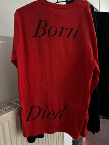 Richie Culver - Born / Died red longsleeve